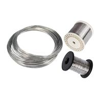 Fil d'acier inoxydable SS304 0,1 mm à 3 mm - Résistant à la rouille, robuste, souple/dur for la bijouterie, la pêche et l'industrie(SOFT2.0mm 20PCS)