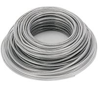 Fil d'acier Robuste pour débroussailleuse de Jardin, Fil en Acier, Fil en Nylon, Bobine en Acier Robuste d'environ 3 mm x 40 m