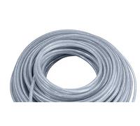 Fil d'acier universel en Nylon de 15M, ligne coupe-herbe, débroussailleuse, corde tondeuse à gazon, Long rouleau rond remplacement d'herbe(3mmx15m Gray)