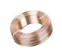 Fil d'aluminium 1 grand rouleau de fil d'aluminium souple 0,8 mm/1,5 mm/2, mm/3 mm for la fabrication bijoux et perles(Light Gold Color,3.0mm (26 meters))