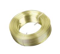 Fil d'aluminium 1 grand rouleau de fil d'aluminium souple 0,8 mm/1,5 mm/2, mm/3 mm for la fabrication bijoux et perles(Light Yellow,2.5mm (38 meters))
