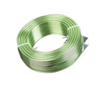 Fil d'aluminium 1 grand rouleau de fil d'aluminium souple 0,8 mm/1,5 mm/2, mm/3 mm for la fabrication bijoux et perles(Light Green,2.0mm (47 meters))
