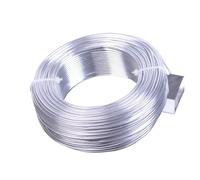 Fil d'aluminium 1 grand rouleau de fil d'aluminium souple 0,8 mm/1,5 mm/2, mm/3 mm for la fabrication bijoux et perles(Silver Color,2.0mm (47 meters))