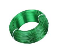Fil d'aluminium 1 grand rouleau de fil d'aluminium souple 0,8 mm/1,5 mm/2, mm/3 mm for la fabrication bijoux et perles(Green,2.5mm (38 meters))