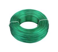 Fil d'aluminium 1mm 1.2mm .5mm 2. 3mm plaqué or, fil métallique artisanal Flexible for la fabrication de bijoux, perles florales(Bright green,3mm about 3Meters)