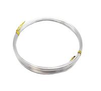 Fil d'aluminium 2M - Fil artisanal de 0,5 à 0,8 mm de diamètre for le bricolage, l'électronique et les applications scientifiques(0.7mm)