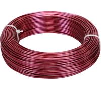 Fil d'aluminium Ø2mm 500g, 60m rose - Flexible & polyvalent pour le bricolage, les bijoux et la décoration