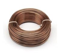 Fil d'aluminium 500g 0.6/1.2/1.5/2.0/3.0mm fil d'aluminium bijoux à bricoler soi-même composants accessoires trouver faire des colliers Bracelets artisanat fournitures (Color : Sienna, Size : 1.0mm
