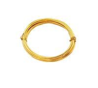 fil d'aluminium artisanat argent, Fil d'aluminium multicolore 1-2mm 5-10m for la fabrication de bijoux à bricoler soi-même, accessoires(Light Gold,1mm 5m)