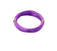 fil d'aluminium artisanat argent, Fil d'aluminium multicolore 1-2mm 5-10m for la fabrication de bijoux à bricoler soi-même, accessoires(Dark Purple,2mm 5m)