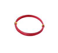 fil d'aluminium artisanat argent, Fil d'aluminium multicolore 1-2mm 5-10m for la fabrication de bijoux à bricoler soi-même, accessoires(Red,1mm 10m)