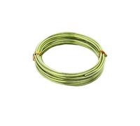fil d'aluminium artisanat argent, Fil d'aluminium multicolore 1-2mm 5-10m for la fabrication de bijoux à bricoler soi-même, accessoires(Fruit Green,2mm 5m)