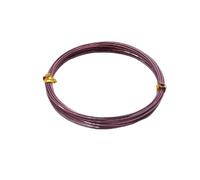 fil d'aluminium artisanat argent, Fil d'aluminium multicolore 1-2mm 5-10m for la fabrication de bijoux à bricoler soi-même, accessoires(Dark Brown,1mm 10m)