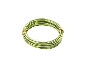 fil d'aluminium artisanat argent, Fil d'aluminium multicolore 1-2mm 5-10m for la fabrication de bijoux à bricoler soi-même, accessoires(Fruit Green,2mm 5m)