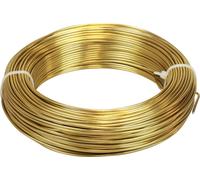 Fil d'aluminium doré 2mm 500g 60m pour le bricolage et la décoration