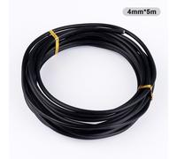 Fil d'aluminium en forme de bonsaï de jardin,1.0mm,1.5mm,2.0mm,3mm,4mm,5mm,noir,six TANfor jardin et plante dépasse - Type 4mm