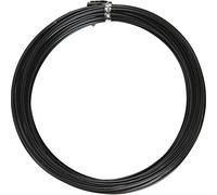 Fil d'aluminium, épaisseur 2 mm, noir, rond, 10m