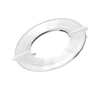 Fil D'aluminium,Fil Plat Souple Métallique Artisanal Couleurs Variées | Câble Décoratif Artisanal pour Perles Crochet Tricot Boucles d'Oreilles Bracelets Fabrication de Bijoux Fêtes Artistes