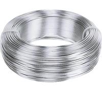 Fil d'aluminium flexible 1mm 500g - Fil de bricolage polyvalent, fil pour bijoux, fil pour fleuristes en argent, pour la décoration, le modélisme & le bonsaï