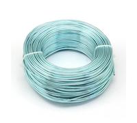 Fil d'aluminium for la conception de bijoux, fabrication colliers et bracelets à faire soi-même, 0.8mm 1mm 1.5mm 2mm 3mm, perles douces, couleur bonsaï, fil lunette artisanal(PaleTurquoise,1.5mm 100m)