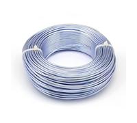 Fil d'aluminium for la conception de bijoux, fabrication colliers et bracelets à faire soi-même, 0.8mm 1mm 1.5mm 2mm 3mm, perles douces, couleur bonsaï, fil lunette artisanal(Lilac,1mm 200m)