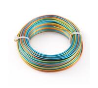 Fil d'aluminium for la conception de bijoux, fabrication colliers et bracelets à faire soi-même, 0.8mm 1mm 1.5mm 2mm 3mm, perles douces, couleur bonsaï, fil lunette artisanal(13,1mm 200m)