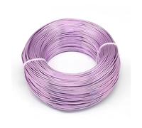 Fil d'aluminium for la conception de bijoux, fabrication colliers et bracelets à faire soi-même, 0.8mm 1mm 1.5mm 2mm 3mm, perles douces, couleur bonsaï, fil lunette artisanal(MediumOrchid,2mm 55m)