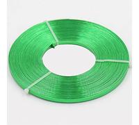 Fil d'aluminium for loisirs créatifs, 4 m de fil plat en aluminium - 5 mm x 1 for projets bricolage, création bijoux et sculpture, pièce(Green)