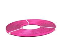 Fil d'aluminium imprimé plat, 10 m/Lot, 5x1mm, matériaux artisanaux de couleur, bricolage bracelets et colliers for femmes, fabrication bijoux(BYHLX 020 10M)