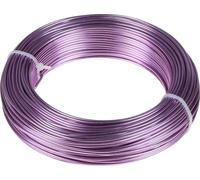 Fil d'aluminium lilas 2mm pour bijoux & déco, fil de bricolage couleur lavande, 500g - 60m