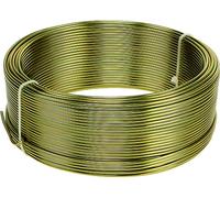 Fil d'aluminium Olive 2mm 500g - Flexible et malléable pour les projets DIY, le bricolage et l'art floral