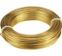 Fil d'aluminium or 2mm 60m 500g Fil à plier Décoration Bijoux
