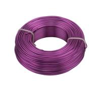 Fil d'aluminium plaqué for Accessoires de Bijouterie, 1 mm/1,2,5 mm/2, mm/3 mm, for Fabrication Bijoux pour Le Tissage et l'emballage(Purple,3mm 3meter)