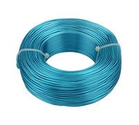 Fil d'aluminium plaqué or for bijoux, 1 mm/1,2 mm/1,5 mm/2 mm/2,5 mm/3 mm, for accessoires de bricolage(Lake blue,1mm 10meter)