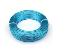 Fil d'aluminium pliable, 500g, 0.8/1/1.2/1.5/2/3/2.5/3.5/4mm, fournitures for la fabrication de bijoux, colliers, Bracelets, artisanat(DodgerBlue,1mm 200m)