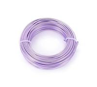 Fil d'aluminium pliable, 500g, 0.8/1/1.2/1.5/2/3/2.5/3.5/4mm, fournitures for la fabrication de bijoux, colliers, Bracelets, artisanat(Plum,4mm 16m)