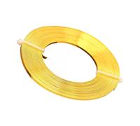 Fil d'Aluminium pour Loisirs Créatifs, Fil Armature Plat en Bobines Coloré pour Artisanat, Fournitures Câble Artistique pour Jardinage, Décoration, Artistes, Crochet