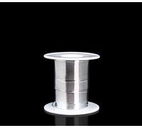 Fil d'argent for la recherche scientifique - Rouleau de 1 m (3,3 pi), argent pur à 99,99%, fil d'anode électrochimique conducteur(0.025mm*1m)