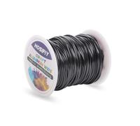 Fil d'Artisanat 1.5mm, Fil d'Aluminium Noir, Fil à Bijoux pour Sculptures DIY, Modelage, Création de Bijoux, Art Floral et Tressage de Fil (Noir, 30 Mètres)