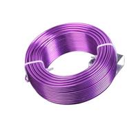Fil D'Artisanat en Aluminium 1 grand rouleau de fil d'aluminium souple 0,8 mm/1,5 mm/2, mm/3 mm for la fabrication bijoux et perles(Deep Purple,3.0mm (26 meters))
