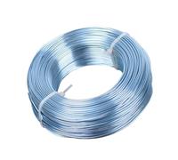 Fil D'Artisanat en Aluminium 1 grand rouleau de fil d'aluminium souple 0,8 mm/1,5 mm/2, mm/3 mm for la fabrication bijoux et perles(Grayish Blue,2.0mm (47 meters))