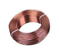 Fil D'Artisanat en Aluminium 1 grand rouleau de fil d'aluminium souple 0,8 mm/1,5 mm/2, mm/3 mm for la fabrication bijoux et perles(Brown,2.0mm (47 meters))