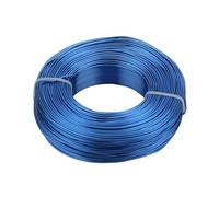 Fil D'Artisanat en Aluminium Fil d'aluminium plaqué for accessoires de bijouterie, 1 mm/1,2,5 mm/2, mm/3 mm, for fabrication bijoux(Blue,1.5mm 5meter)