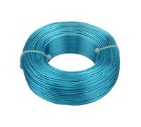 Fil D'Artisanat en Aluminium Fil d'aluminium plaqué for accessoires de bijouterie, 1 mm/1,2,5 mm/2, mm/3 mm, for fabrication bijoux(Lake blue,1mm 10meter)