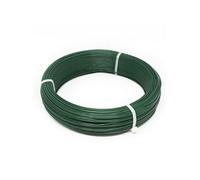 Fil d'attache en acier galvanisé plastifié pour grillage ou autre - 100 m x 1.3mm Ø - Vert -