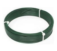 Fil d'attache en acier galvanisé plastifié pour grillage ou autre - 50 m x 1.3mm Ø - Vert - Linxor Vert
