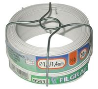 Fil d'attache plastifié blanc 6mm FILGRAF - bobine 50m