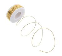 Fil de Bijouterie en Laiton Jaune, Souple, 20 Mètres pour Bricolage | Maintient Couleur et Éclat, Flexible pour Enfilage et Wire Wrapping, Projets Créatifs et Expériences Scientifiques