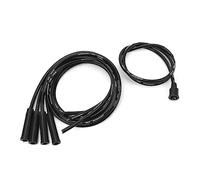 Fil de Bougie D'allumage de 8 Mm, Jeu de Fils D'allumage de 1 M de Long, Jeu de Fils de Bougie D'allumage Stable à Haute efficacité pour Voitures Classiques à 4 Cylindres (Noir)