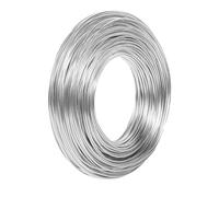 Fil de bricolage, 50 m x 1,5 mm, en aluminium, pour bijoux, liaison, modelage, fabrication de bijoux, travaux manuels, argent